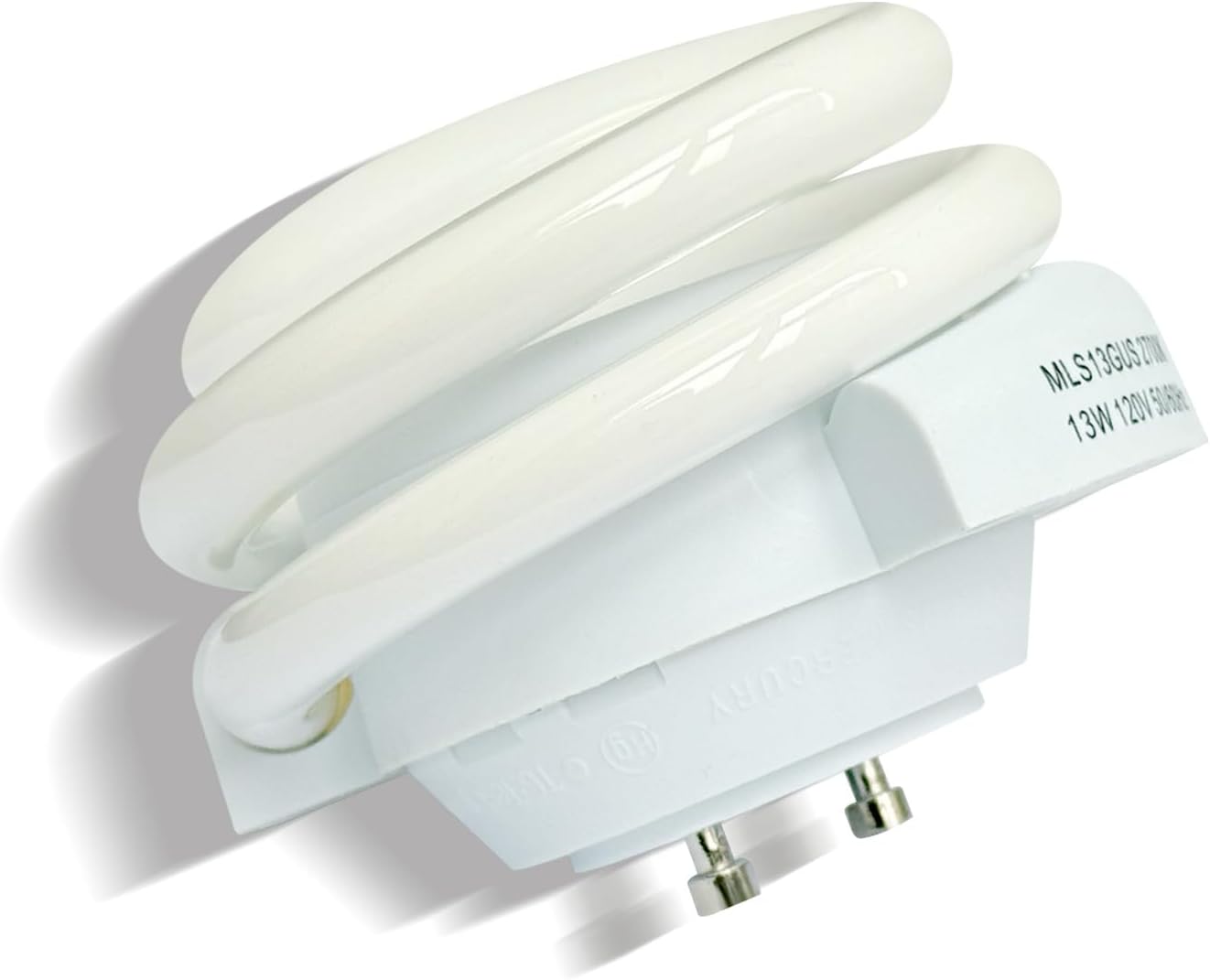 13W T3 Spiral Light Bulb MLS13GUS, Soft White 2700K, Compatible with Maxlite MLS13GUSWW and TCP 33213SSP,2 Pack
