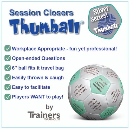 Image of Trainers Warehouse 6 inch Thumball Collection, 32 Prompts for Conversation, Team Building, Relationship and Training