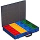 Kleinteilekoffer, 454120 Stahlblech, EuroPlus Metall 44/23x63, blau, 23 Einsätze, dicht schließend