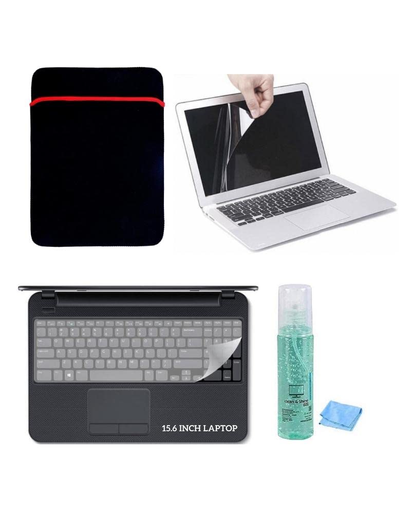 LONAAR 4 IN 1 Neoprene Ultra Soft Fabric 15.6 Inch Laptop Sleeve With Key Guard, Screen Guard & Screen Cleaner Gel Combo Set For All 15.6 Inch Laptop (B0BFG329L7) Amazon Price History, Amazon Price Tracker