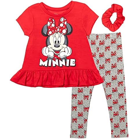 Conjunto de camiseta y leggings Disney Minnie Mouse para niñas pequeñas Cover