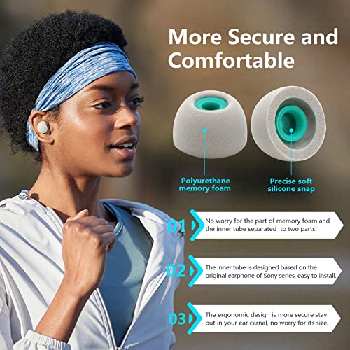 Eartips Ear Buds per Sony WF-1000XM4, Upgraded Ear...