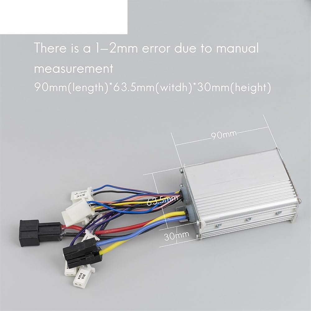 Regulador Patinete Electrico Controlador de CC de Motor Cepillado eléctrico 24V 36V 48V 250W-800W, Controlador de Velocidad for Bicicleta eléctrica Scooter E-Bike Accesorios Controlador del Motor