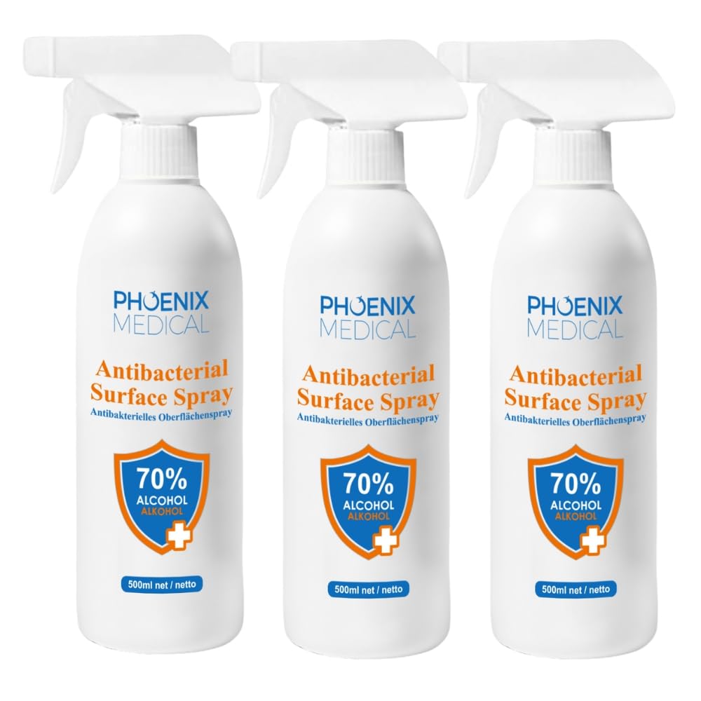 Buy Phoenix Medical 70 Alcohol Surface Spray (500ml) Kills 99.99 of