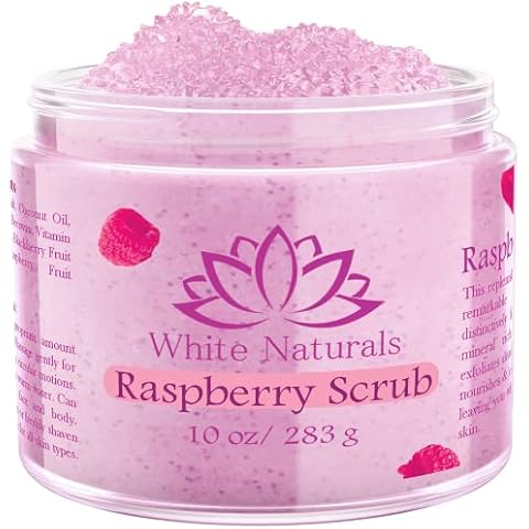 White Naturals Organic Raspberry Scrub Cover
