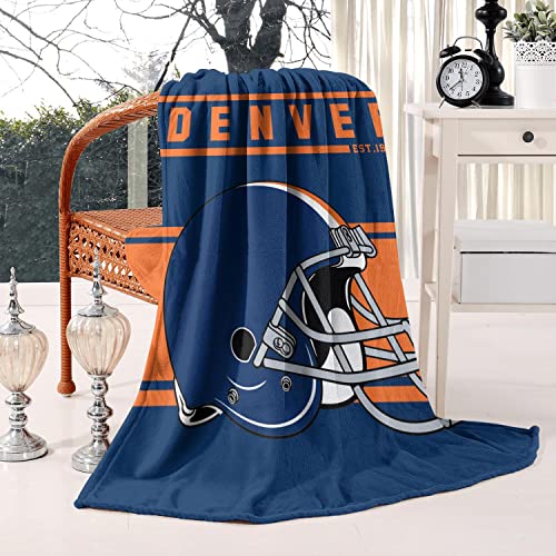 Striped hgdn Football Team Throw Blanket 60x50 Inches Lightweight Warm Football Fans Fleece Blanket Gifts for Men Women