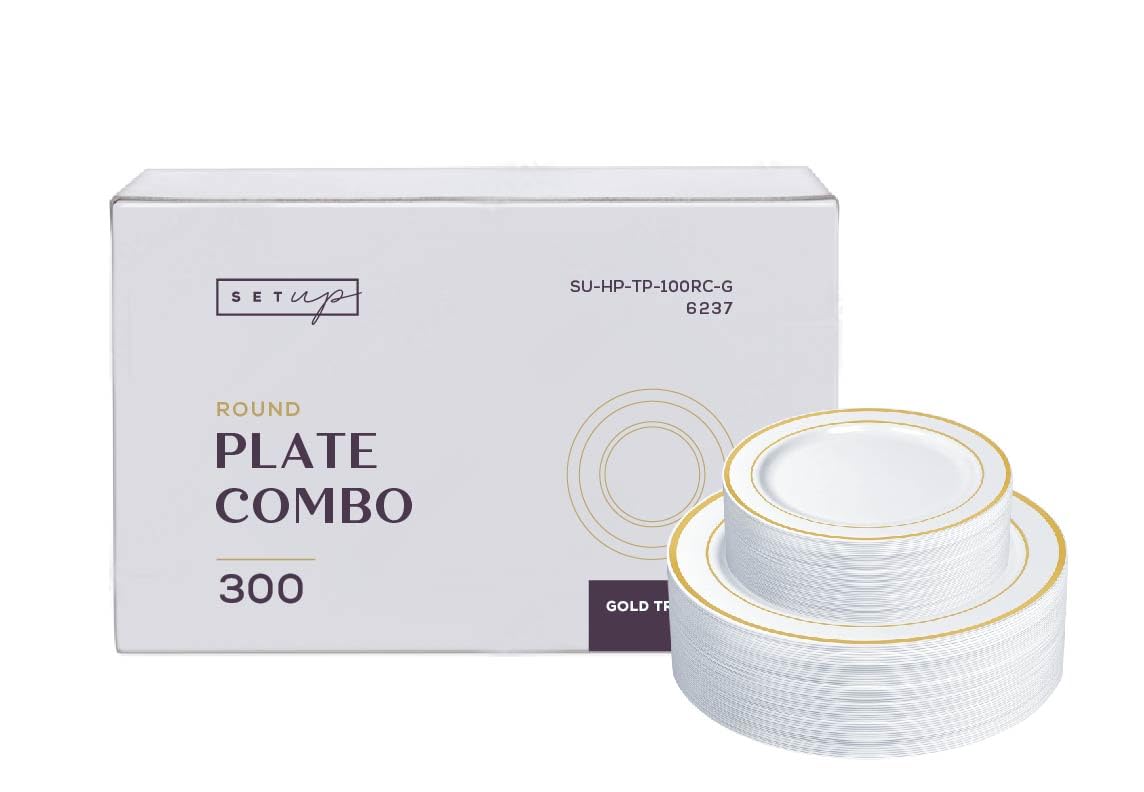 60 Piece White Disposable Dinnerware Set - Plates & Bowls -13