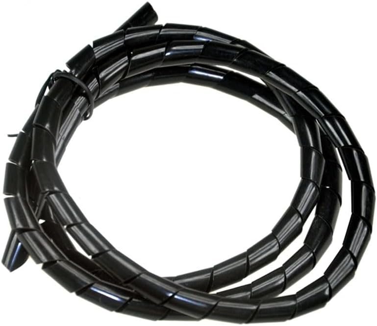 16mm * 20m Cable Spiral Wrapping Band Wire Tidy Manager Cord Cable Sleeves Organising Kit - (Color: Black)