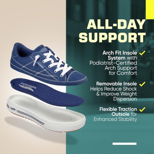 Image of Skechers Women's Arch Fit Arcade Arcata | Casual sneaker, Patented Skechers Arch Fit insole with Podiatrist-Certified Arch Support, Machine Washable, No Tie Fit