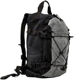 Grey Ghost Gear Throwback Tactical Backpack, Black/Grey