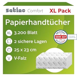 Satino Comfort XL Papierhandtücher, 3.200 Blatt