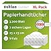 Produktbild Satino  3.200 Papierhandtücher  2 lagig  25 x 23 cm (gefaltet: 25 x 11,5 cm)  ZZ-Falz/V-Falz - saugstark & fusselfrei - Handtuchpapier aus Recyclingpapier - Papiertücher für PT3 & H3  Papier