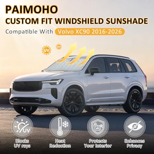 Image of Thickened Windshield Sun Shade for Volvo XC90 2016-2026