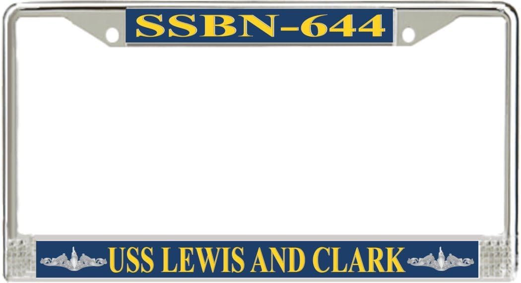 MilitaryBest USS Lewis and Clark SSBN-644 License Plate Frame