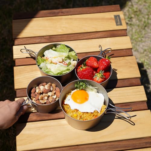 belmont(ベルモント) チタンシェラカップ深型350フォールドハンドル(メモリ付)(3)