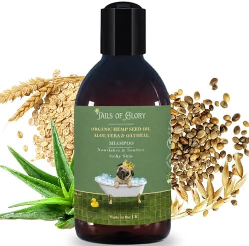 Champu Perro Orgánico e Hipoalergénico – Aceite de Semilla de Cáñ...