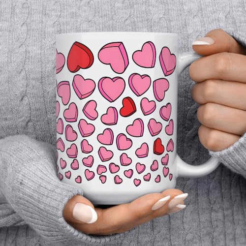Taza Loftipop Love Hearts para café 15oz miniatura 2