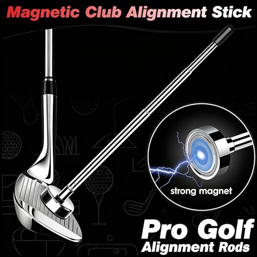 Bâton d'alignement de golf noir réglable pour stabiliser la posture du corps - 3