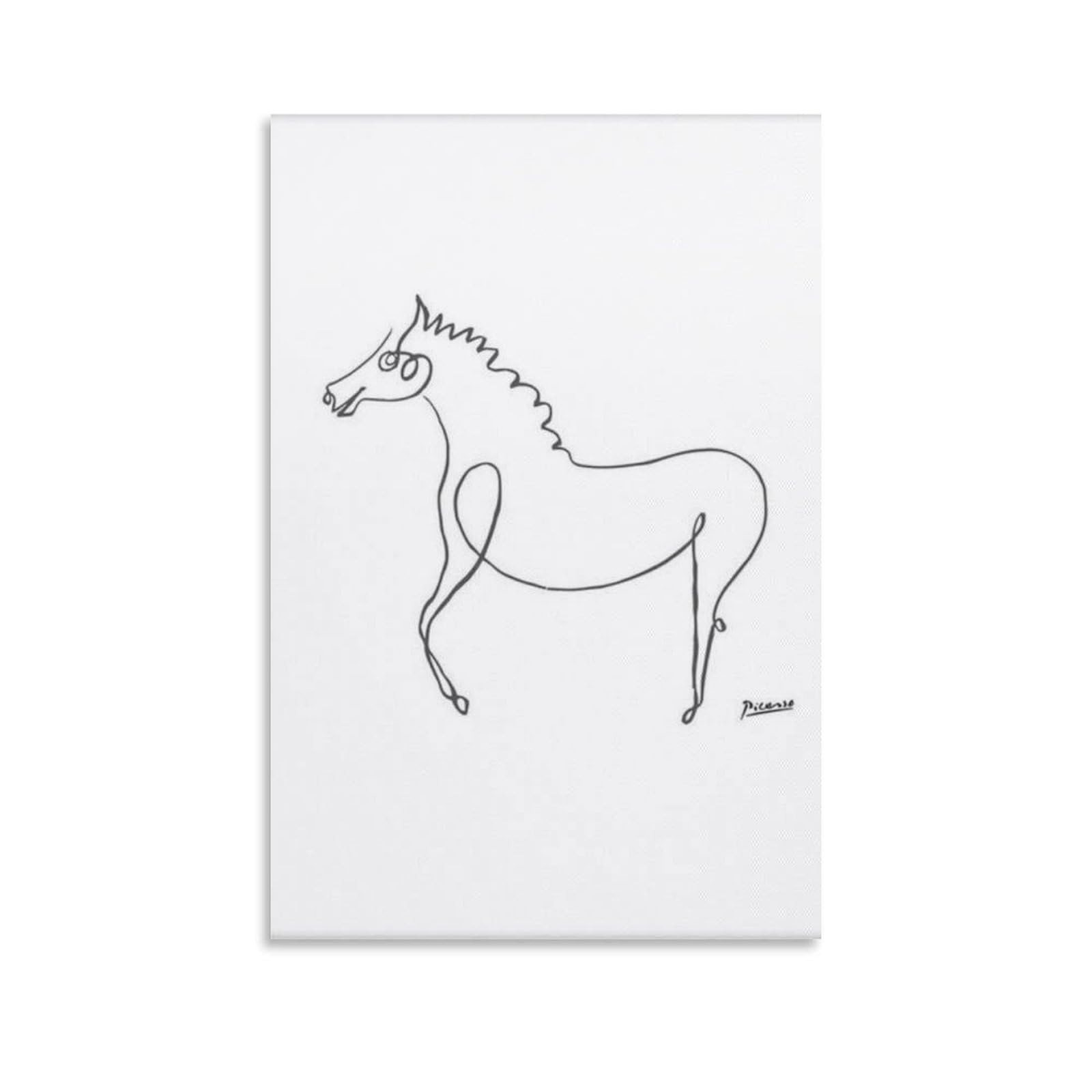 Amazon.co.jp: 《名画アートフレーム》馬(Le Cheval) パブロ・ピカソ