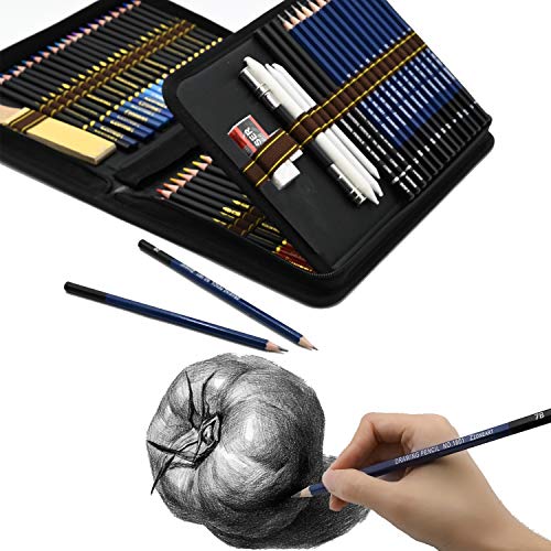 Lápices acuarelables profesionales, 96 Pieza Set de Dibujo Artista Kit con Lapices de Colores, Lápices de Dibujo y Bosquejo Material de dibujo, Ideal para Artistas, Adultos - imagen 3
