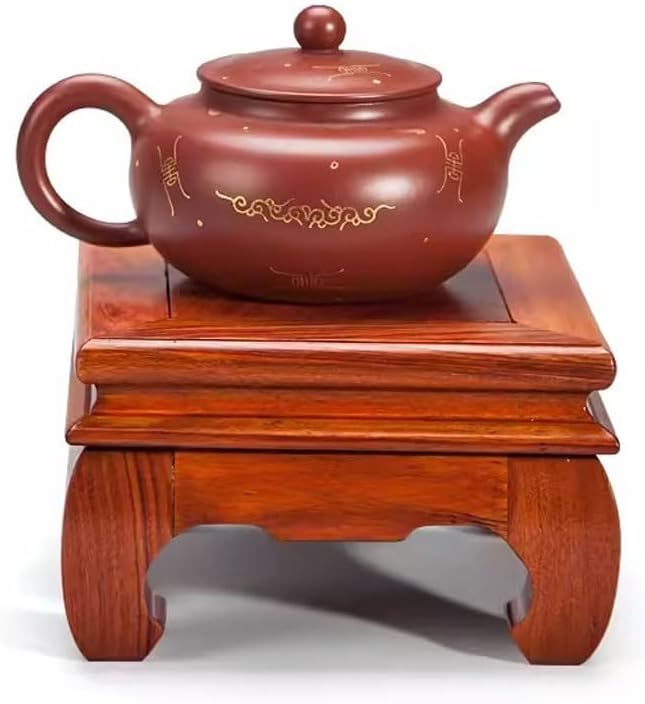 Bonsai Pedestal Vase Pedestal Stands Handicrafts Buddha Statue Base Ornaments Solid Wood Incense Burner Bracket Strange Stone Bracket Potted Plant Base Planter Stand Plant Holder(Large)
