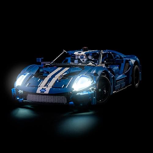 LIGHT MY BRICKS Kit de luces compatible con Lego Technic 2022 Ford GT 42154 (juego no incluido)