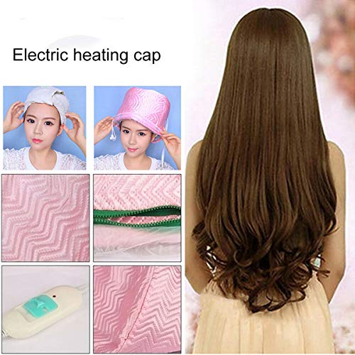 FAMKIT Electric Hair Steamer Cap Hair Nourishing Styling Thermal Treatment Hat 3 Temperature Adjustable