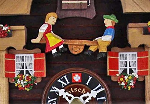 Amazon.co.jp: レッチャー カッコー時計（鳩時計） シーソーと牛と