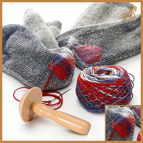 Caydo Speedweve Webstuhl Set Mit 50 Farbigen Fäden, Stopfpilz, Webstuhl Für Anfänger Zum Schnellen Flicken Von Jeans Und Socken, Ideal Für Weihnachtsgeschenke