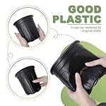 Anyumocz 60 Pcs 1 Gallon Flexible Plant Nursery Pots,Thickened Soft Plastic Seedling Pot with Holes,Flower Plant Container for Succulents,Cuttings,Transplanting,Home Garden(Black) - Image 4