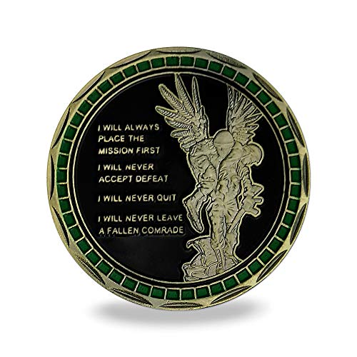 Moneda con valores del Ejército de EE.UU. en metal miniatura 2