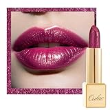 Oulac Rossetto Metallizzato Lucido Viola, Rossetti Glitter Senza Profumo, Perlato e Brillante, Colore Intenso Lunga Durata, Formula Idratante Nutre le Labbra, Vegan & Senza Glutine, 04 Sugar Plum