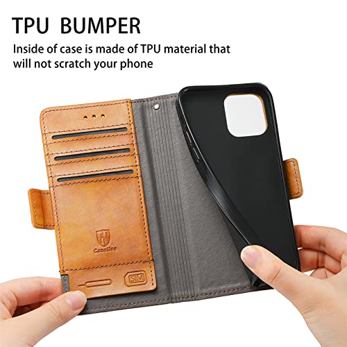 MOJIA Case for Oukitel C53, Premium PU Leather Wallet Flip Phone Cover with TPU Inner Shell - Image 4