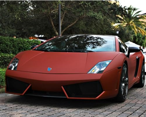 Image of WISDOM Garnet Red Vinyl Car Wrap Air Release, Self Adhesive, Vehicle wrap Sheet for Automotive Bike DIY Exterior Interior Decoration (Garnet RED MATT, 20 Inch X 17 Feet)