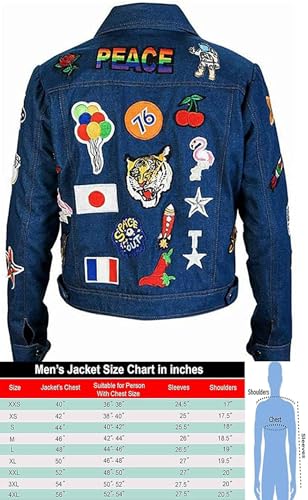Men's Denim Trucker Jacket - Rocketman Jacket2