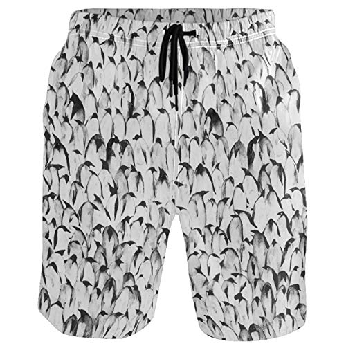 25 Unique Penguin Gifts You'll Flippin' Love 20 Visesunny Penguin Design Men's Beach Shorts with Mesh Lining