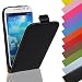 Produktbild Eximmobile - Flip Case Handytasche für Microsoft Lumia 550 in Schwarz | Kunstledertasche Microsoft Lumia 550 Handyhülle | Schutzhülle aus Kunstleder | Cover Tasche | Etui Hülle in Kunstleder