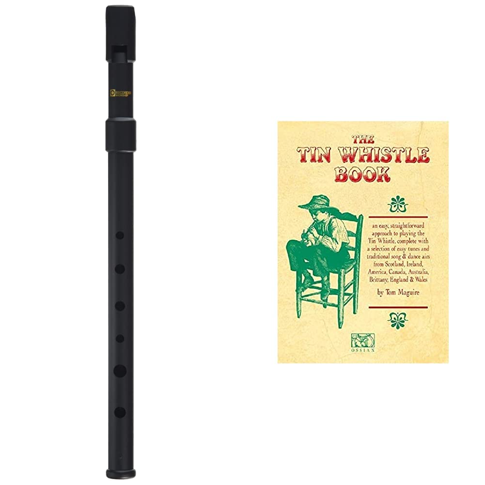 Recorder 922D Irish Whistle in D Black & The Tin Whistle
