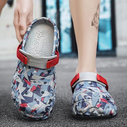 Image of CERYTHRINA Mens Womens Garden Clogs Summer Sandals Lightweight Non Slip Walking Sport Shoes Unisex Adults Clog for Pool Beach Yard Kitchen Shower