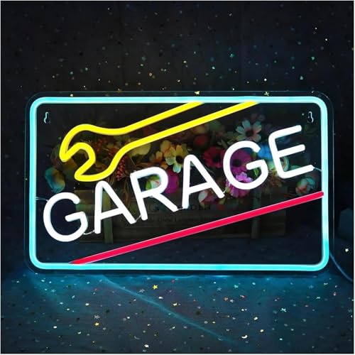 Enseigne lumineuse néon Garage cadeau idéal pour chambre ado