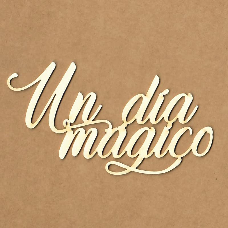 KORA projects - Chipboard - Un día mágico – Silueta de cartón prensado para Scrapbooking y Manualidades