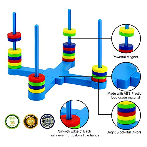 VATOS Brettspiel, Pädagogisches Kinderspiele ab 3 4 5 6 7 8 Jahre, Magnetisches Match-Spiel für Jung und Alt spaßige und… – Bild 7