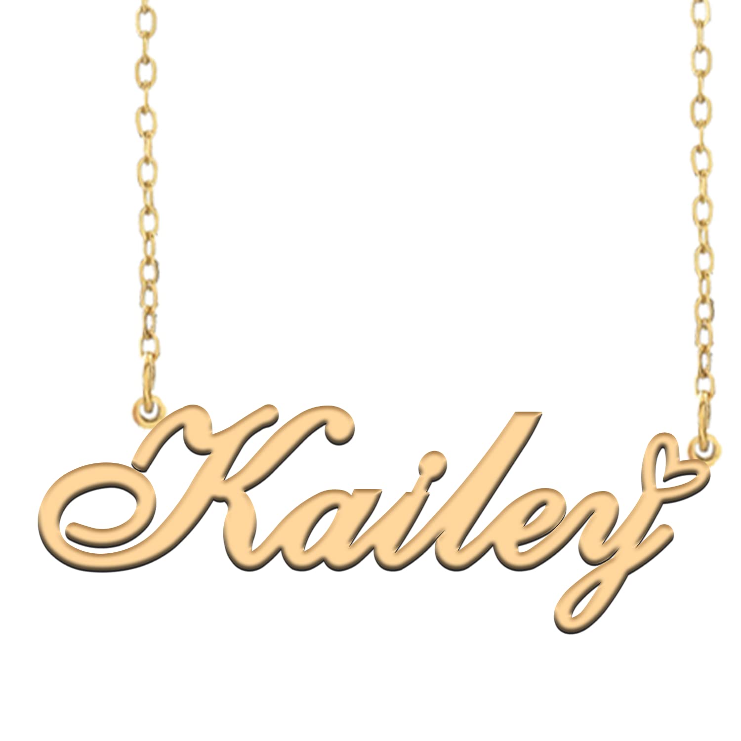 A168A Custom Name Necklace Customized Personalized Plated Name Necklace for Mother Daughter Friendship Women Valentine's Day Christmas Birthday New Year