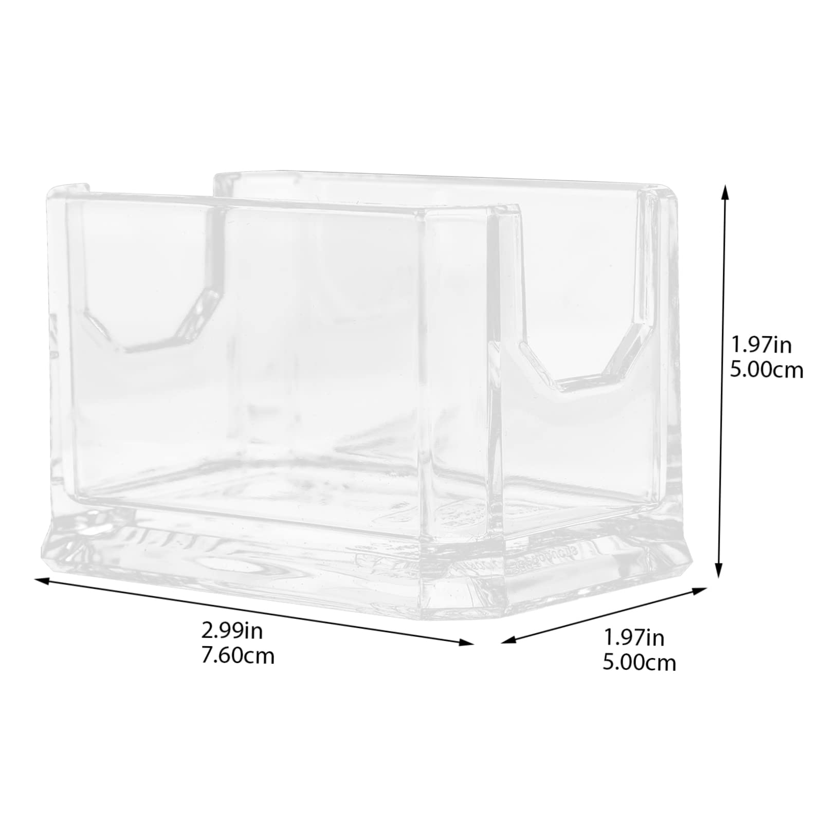 WEKADRIN Tea Bag Organizer Small Storage Box for Tea Bags Sugar Packets and More and Scratch Resistant for Home and Bar Use