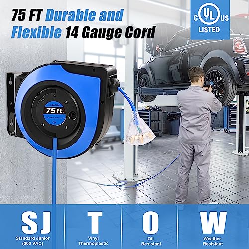 Suraielec Retractable Extension Cord Reel thumb #1
