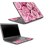MightySkins Skin Compatible with HP Chromebook 14 G5 - Pink Roses | Protective, Durable, and Unique Vinyl Decal wrap Cover | Easy to Apply, Remove, and Change Styles | Made in The USA