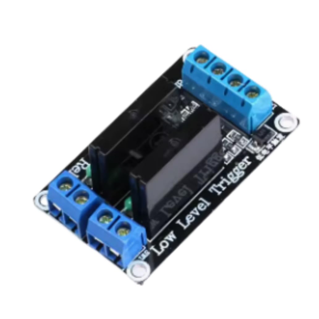 (2pcs)1/2/4/8 Way 5V Solid State Relay Module 250/240V 2A Low Level Trigger AC (2-Way Solid State Relay Module)