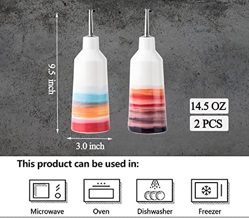 Dgudgu Olive Oil Dispenser Oil Bottles For Kitchen Oil And Vinegar Dispenser Set Cooking Oil Dispenser Colorful Olive Oil Spray Bottle #TOP2