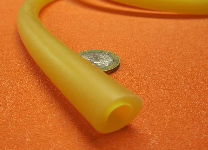 Latex Rubber Round Tubing 40A .562" (9/16") OD x .312" (5/16") ID x 5 Ft. Length 1 Roll