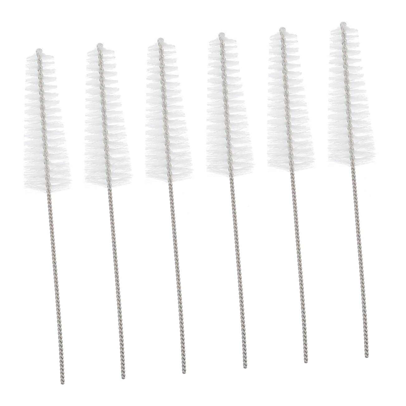 FRCOLOR 6pcs Cleaning Brush Practical Cleaner Audio Wipes Nylon Nozzle Brush Tube Cleaning Ear Wax Scoop Small Cleaning Brush Cleaners Picks Stainless Steel Cleaning Rod
